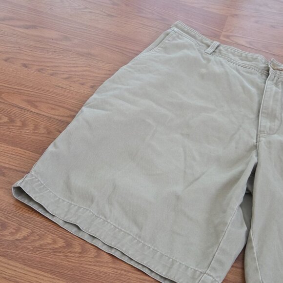 Y2K Vintage Timberland Men's Khaki Baggy Chino Shorts Size W40 Relaxed Skater - Picture 2 of 15